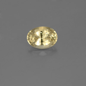 Berillo Giallo oro naturale da 0.56 ct, Taglio ovale, VVS-VS