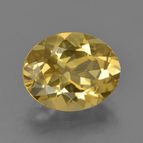 Berillo Giallo oro naturale da 3.20 ct, Taglio ovale, VS