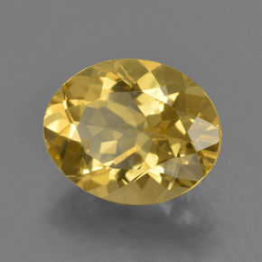 Berillo Giallo oro naturale da 3.20 ct, Taglio ovale, VS