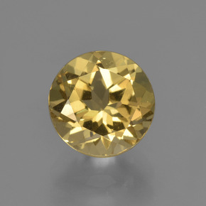 Berillo naturale oro da 2,03 ct, taglio rotondo, VS
