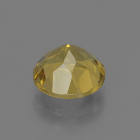Berillo naturale oro da 1,88 ct, taglio rotondo, VVS