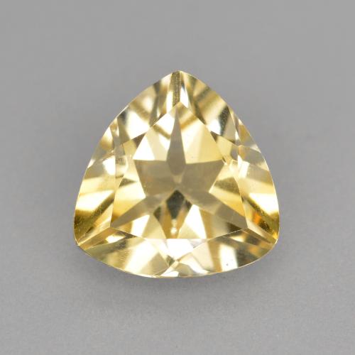Berillo Dorato naturale da 1.56 ct, Taglio trillion, VVS-VS