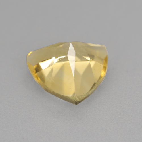 Berillo Dorato naturale da 1.56 ct, Taglio trillion, VVS-VS