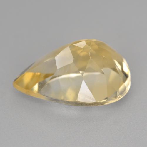 Berillo Dorato naturale da 5.14 ct, Forma a pera, VS