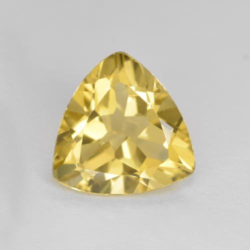 Berillo Oro brillante naturale da 2.07 ct, Taglio trillion, VVS