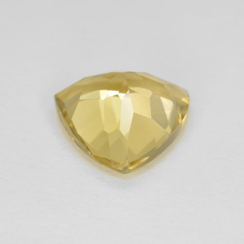 Berillo Oro brillante naturale da 2.07 ct, Taglio trillion, VVS
