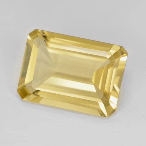 Berillo Giallo di Digione naturale da 5.52 ct, Taglio smeraldo, VVS-VS