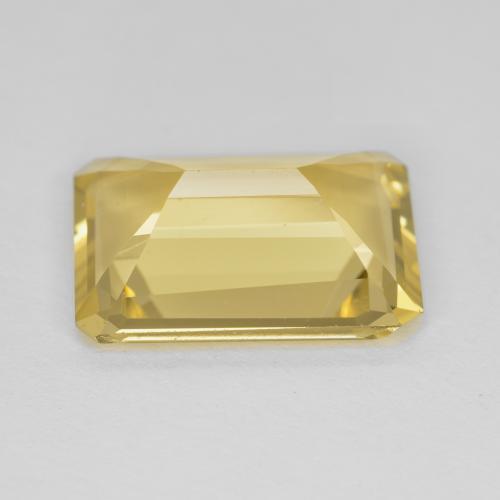 Berillo Giallo di Digione naturale da 5.52 ct, Taglio smeraldo, VVS-VS