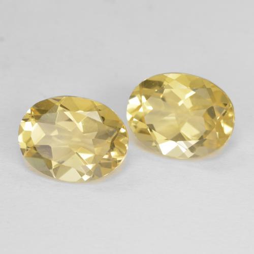 Gemme di Berillo Giallo chiaro naturale da 3.72 ct, Taglio ovale, VS