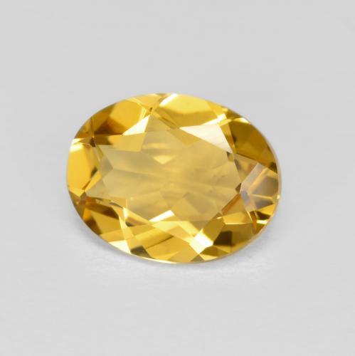 Berillo Giallo miele naturale da 1.68 ct, Taglio ovale, VVS