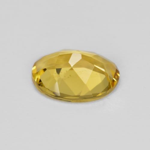 Berillo Giallo intenso naturale da 1.48 ct, Taglio ovale, VS