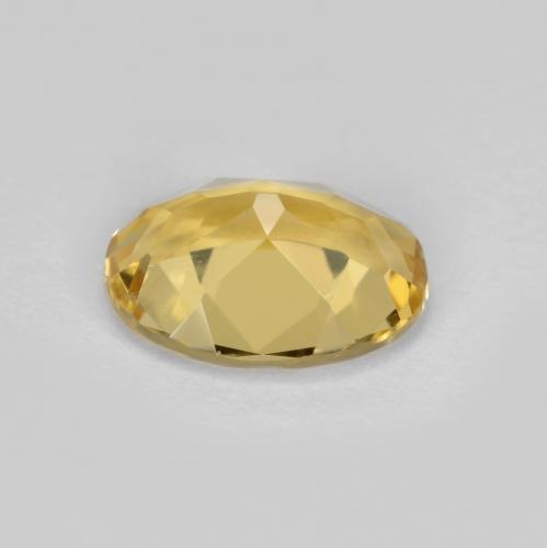 Berillo giallo oro naturale da 1,57 ct, taglio ovale, VVS-VS