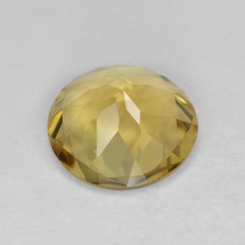 Berillo Giallo d'autunno naturale da 2.85 ct, Taglio rotondo, VS