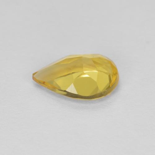 Berillo Oro giallastro naturale da 0.56 ct, Forma a pera, VVS