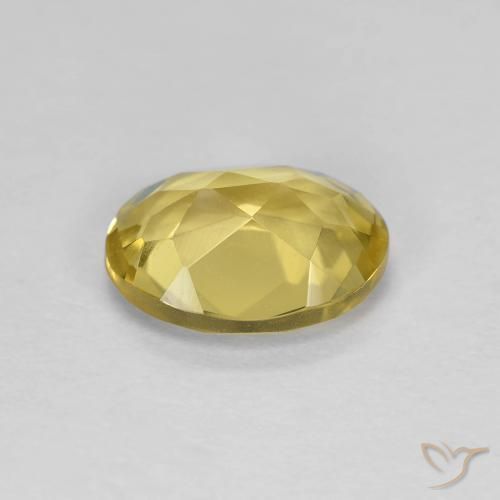 Berillo Giallo di Digione naturale da 1.19 ct, Ovale, VVS-VS