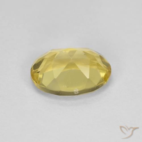 Berillo Giallo di Digione naturale da 1.33 ct, Ovale, VVS-VS