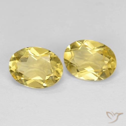 Gemme di Berillo Giallo di Digione naturale da 2.38 ct, Ovale, VS