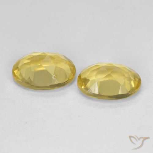 Gemme di Berillo Giallo di Digione naturale da 2.38 ct, Ovale, VS