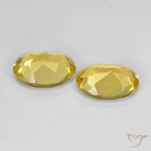 Gemme di Berillo Giallo di Digione naturale da 2.32 ct, Ovale, VVS-VS