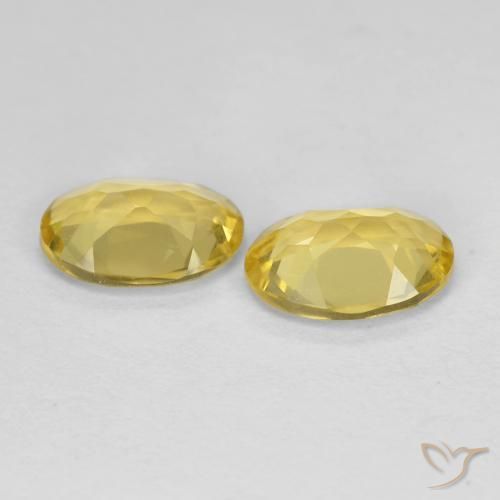 Gemme di Berillo Giallo medio naturale da 1.89 ct, Ovale, VVS-VS