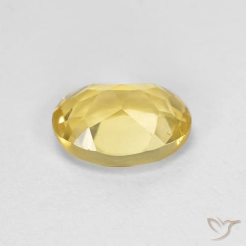 Berillo Giallo di Digione naturale da 1.22 ct, Ovale, VVS-VS