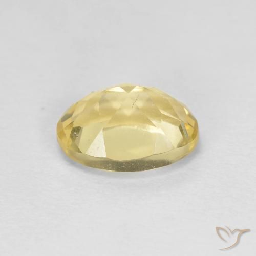 Berillo Giallo di Digione naturale da 1.27 ct, Ovale, VVS-VS