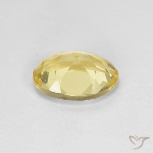 Berillo Giallo Laguna chiaro naturale da 1.15 ct, Ovale, VVS-VS