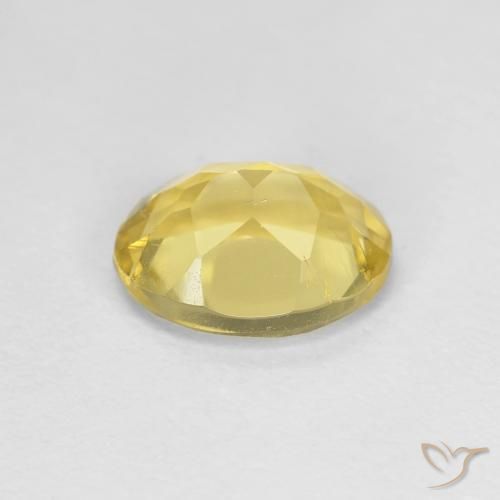Berillo Giallo Toscana naturale da 1.29 ct, Ovale, VVS-VS