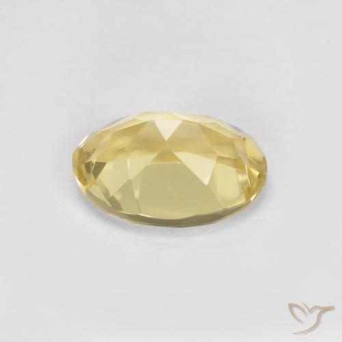 Berillo Giallo di Digione naturale da 1.31 ct, Ovale, VVS-VS