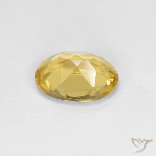Berillo Giallo reale naturale da 0.95 ct, Ovale, VVS-VS