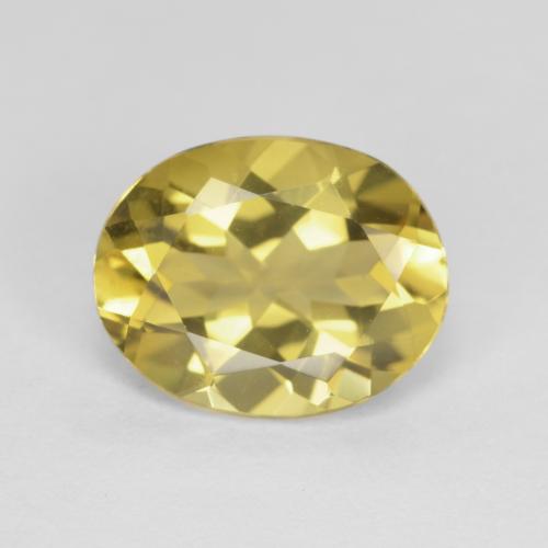 Berillo Giallo di Digione naturale da 2.33 ct, Taglio ovale, VVS