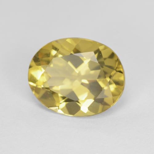 Berillo Giallo di Digione naturale da 2.33 ct, Taglio ovale, VVS