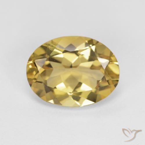 2.33ct Naturale Giallo intenso Berillo, Ovale, VVS