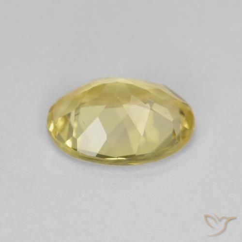 Berillo Giallo medio naturale da 1.58 ct, Ovale, VS