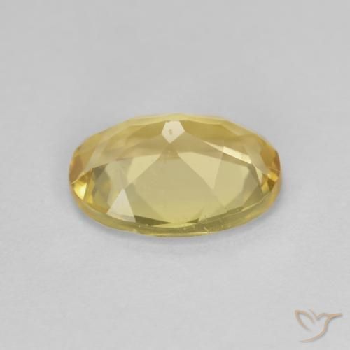 Berillo Giallo chiaro naturale da 1.52 ct, Ovale, VS