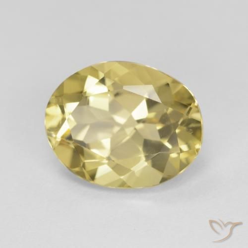Berillo Giallo caldo naturale da 2.56 ct, Ovale, VS