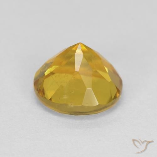 Berillo Giallo intenso naturale da 1.41 ct, Rotondo, VS