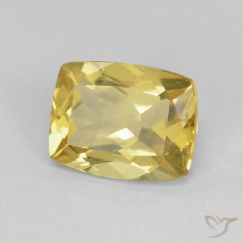 Berillo Giallo miele chiaro naturale da 1.42 ct, Cuscino, VS
