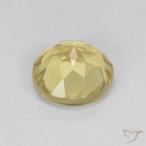 Berillo Giallo terroso naturale da 1.38 ct, Rotondo, VS