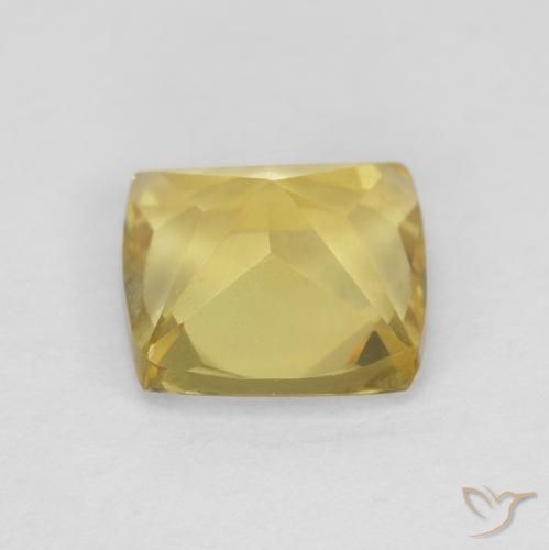 Berillo Giallo terroso naturale da 0.91 ct, Cuscino, VS