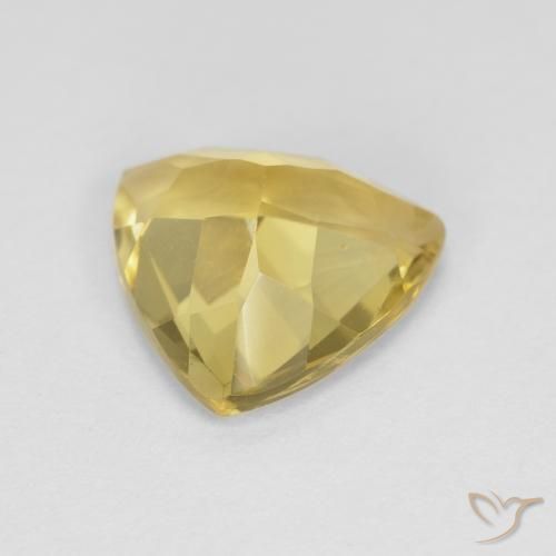 Berillo Giallo chiaro naturale da 2.17 ct, Taglio trillion, VS