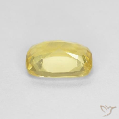 Berillo naturale giallo da 0,75 ct, taglio a cuscino, VS