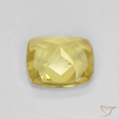 Berillo Giallo chiaro naturale da 0.65 ct, Cuscino, VS