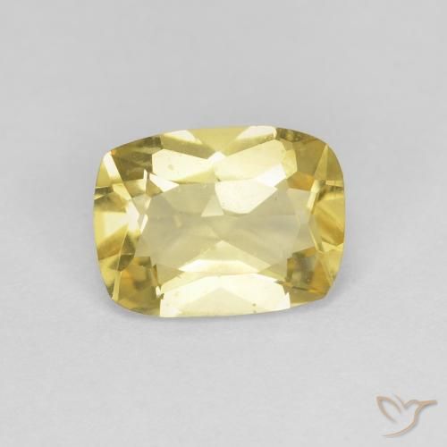 Berillo Giallo dorato chiaro naturale da 1.23 ct, Cuscino, VS