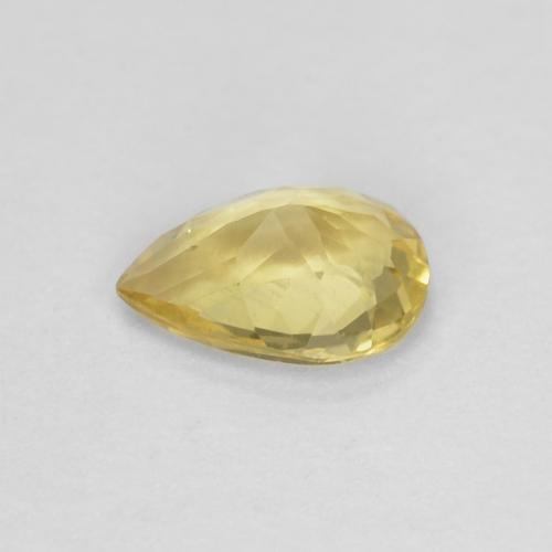 Berillo Giallo miele chiaro naturale da 0.32 ct, Forma a pera, VS