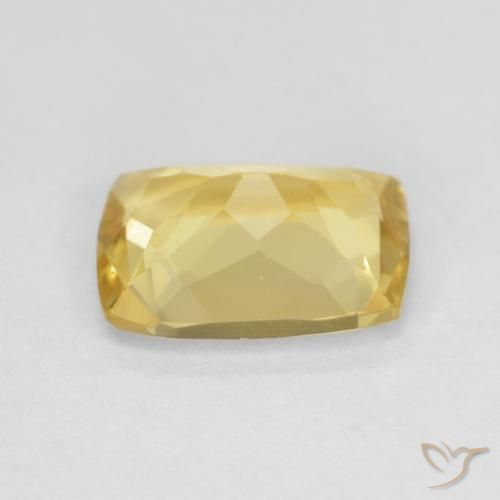 Berillo Giallo caldo naturale da 1.31 ct, Cuscino, VVS-VS