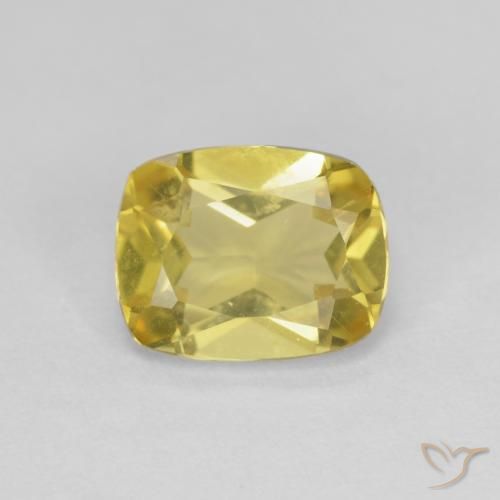 Berillo Giallo miele chiaro naturale da 1.33 ct, Cuscino, VVS-VS