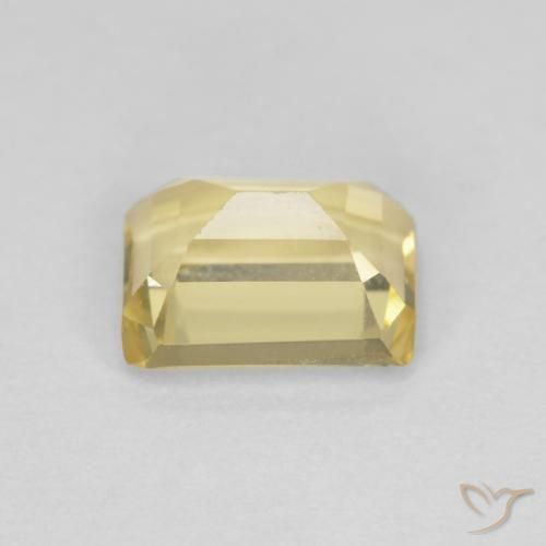 Berillo Giallo Digione molto chiaro naturale da 1.05 ct, Ottagonale / Taglio smeraldo, VVS-VS