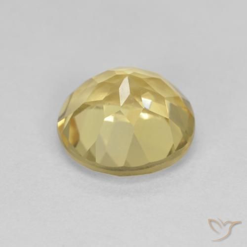 Berillo Giallo chiaro naturale da 1.98 ct, Rotondo, VVS-VS