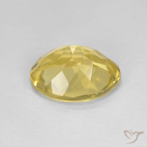 Berillo Medium Light-Yellow naturale da 3.00 ct, Ovale, VVS